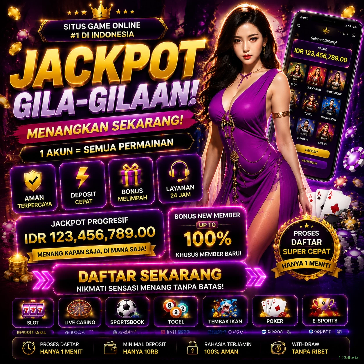 1234bets Game Arcade
