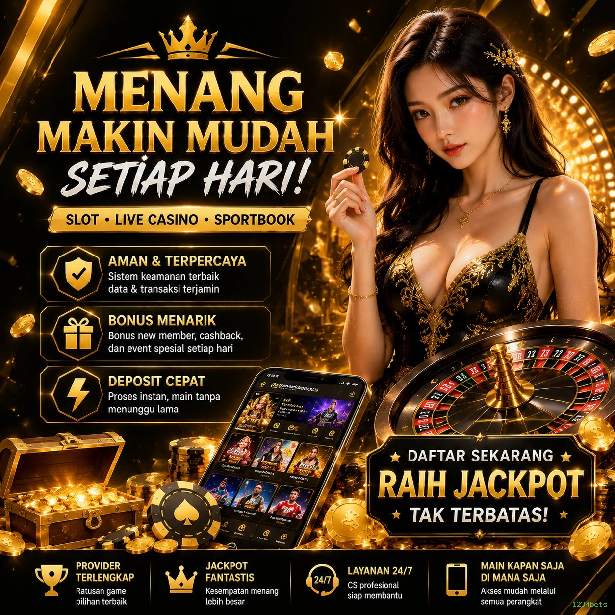 Berbagai Jenis Permainan yang Tersedia di 1234bets